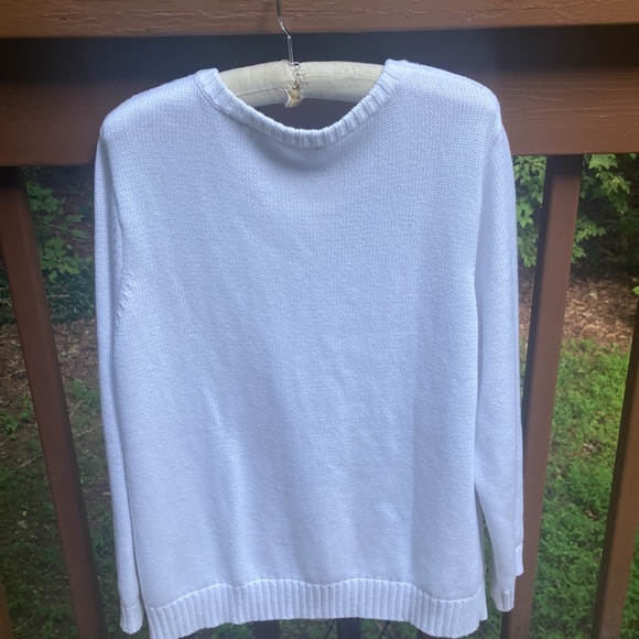 Appleseed’s cotton white pullover sweater - Picture 2 of 8
